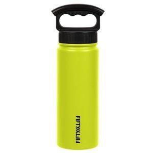 FIFTY/FIFTY Double Wall Vacuum Insulated Water Bottle, Stainless 18 oz. NWT